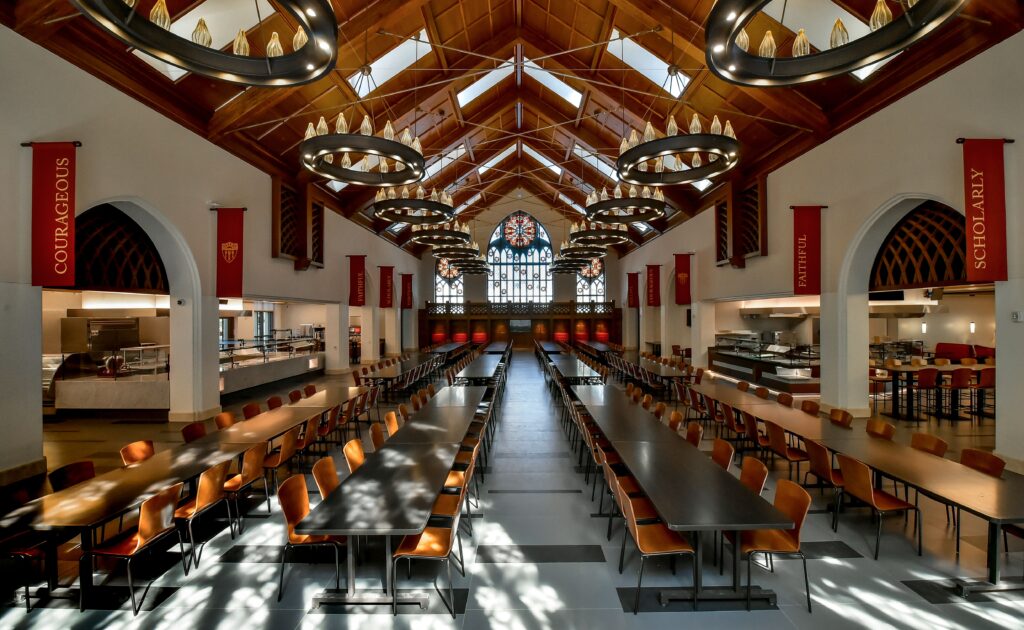 大学の食堂の様子