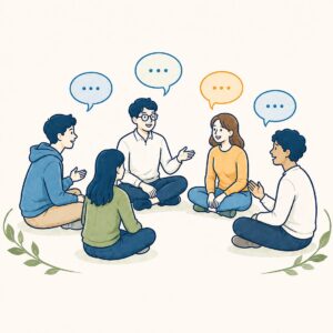 謙虚さのイラスト