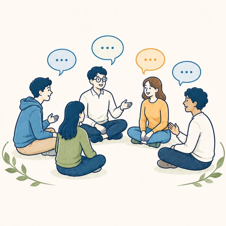 謙虚さのイラスト