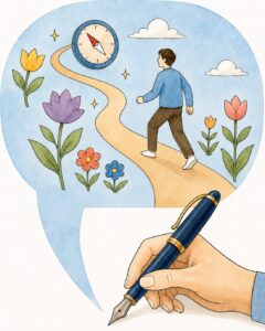 書くことのイラスト